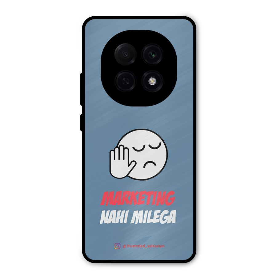 Marketing Nahi Milega SteelBlue Metal Back Case for Oppo F29 Pro