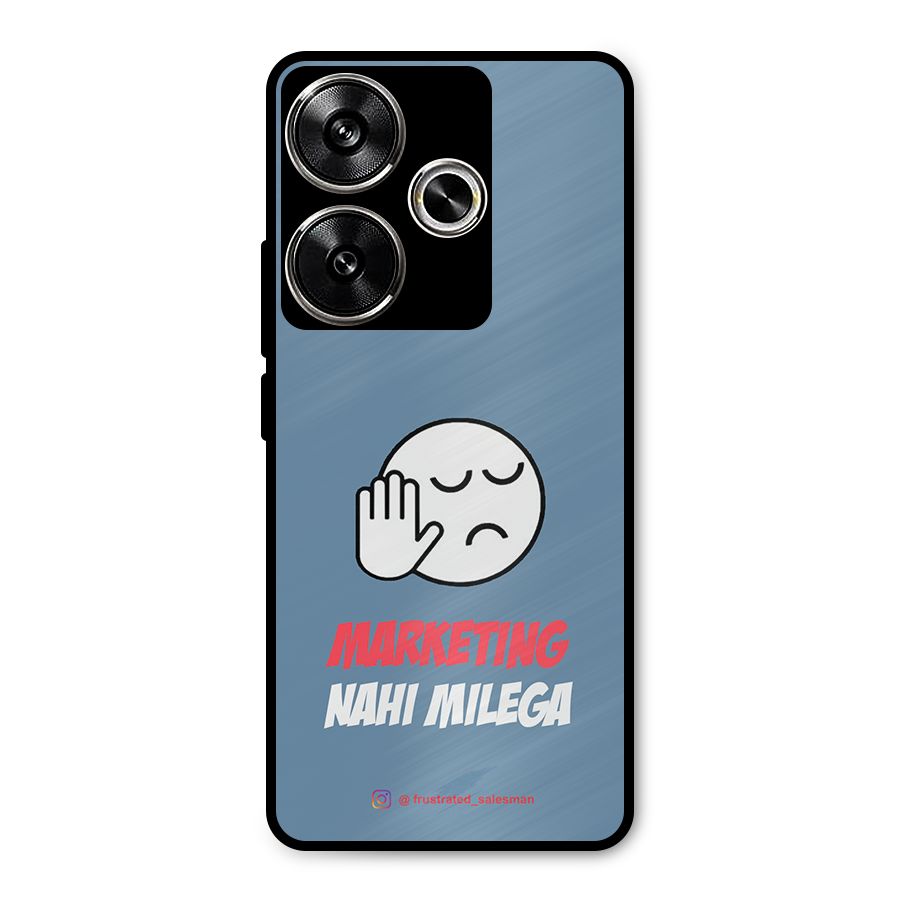 Marketing Nahi Milega SteelBlue Metal Back Case for Poco F6