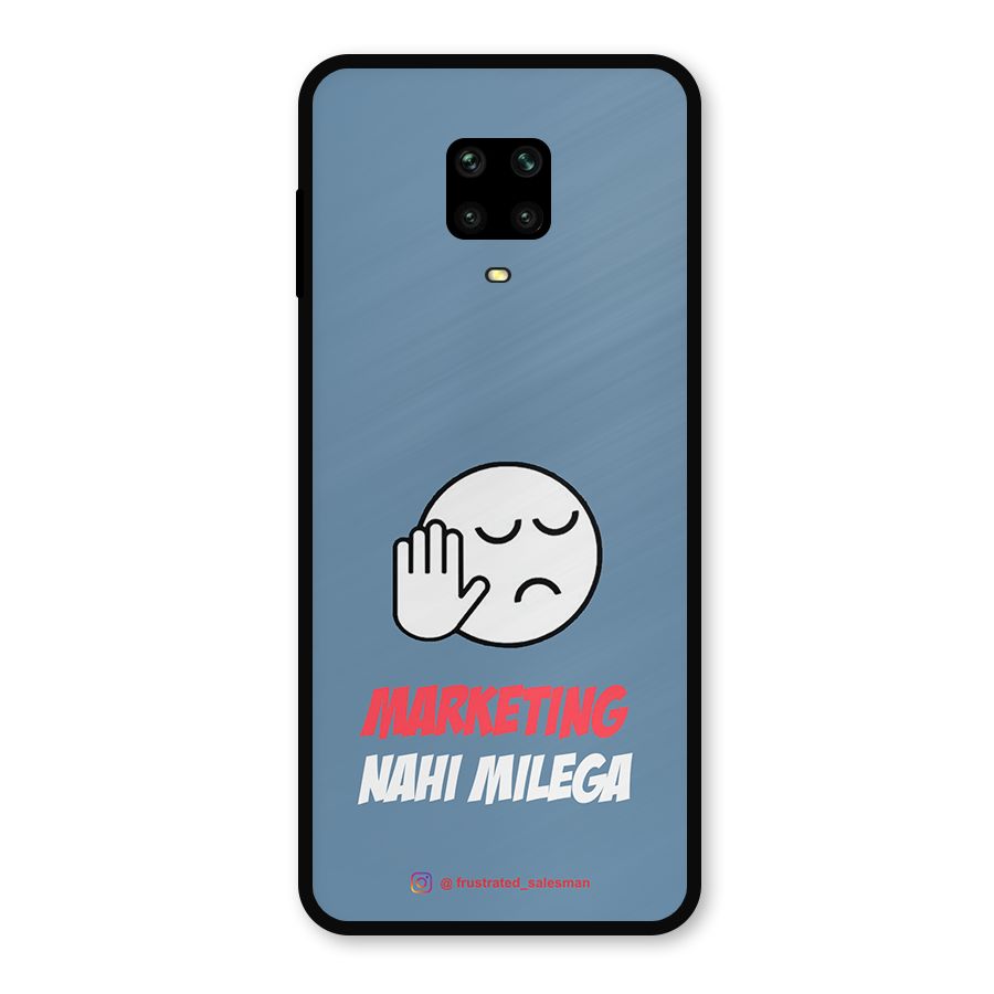 Marketing Nahi Milega SteelBlue Metal Back Case for Poco M2 Pro