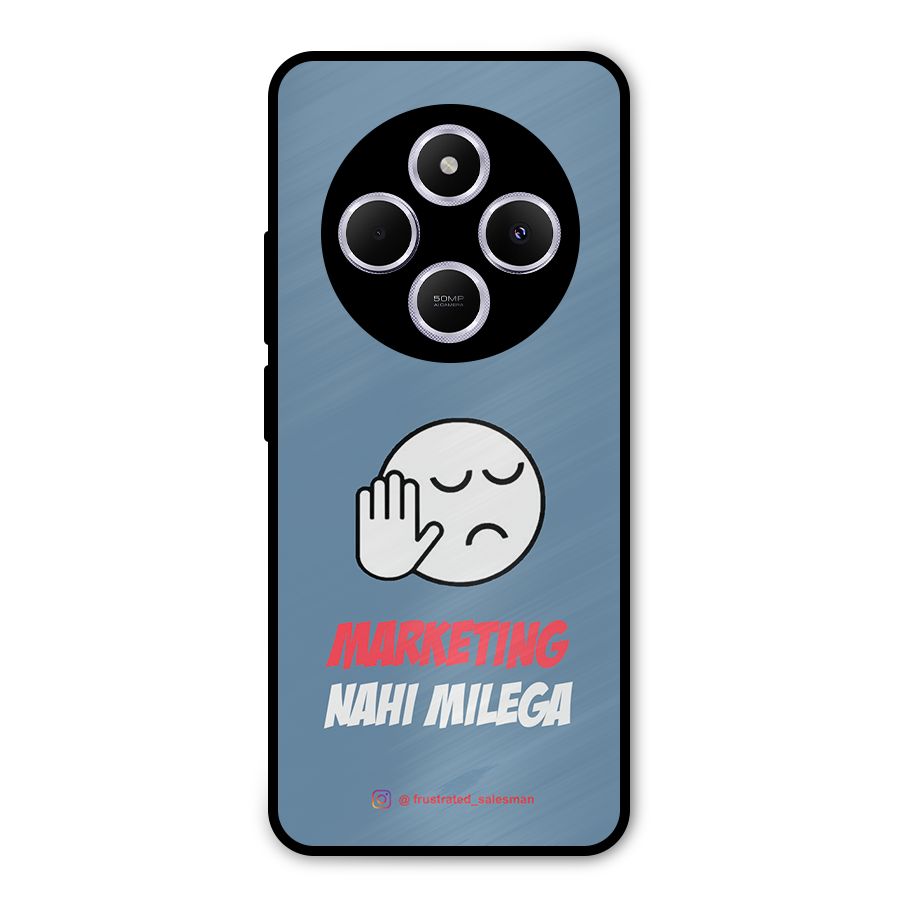 Marketing Nahi Milega SteelBlue Metal Back Case for Poco M7