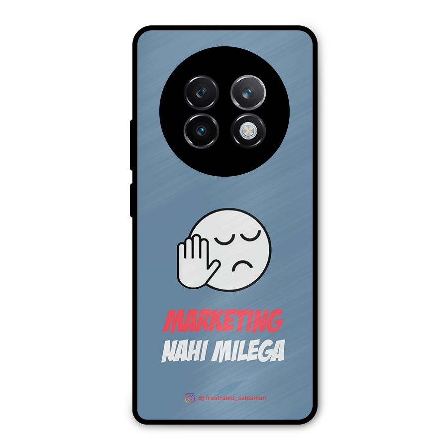 Marketing Nahi Milega SteelBlue Metal Back Case for Realme 13 Plus