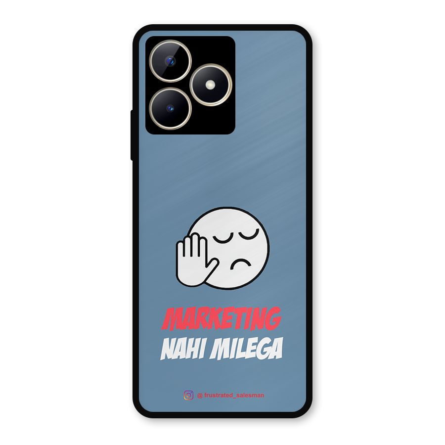 Marketing Nahi Milega SteelBlue Metal Back Case for Realme C53