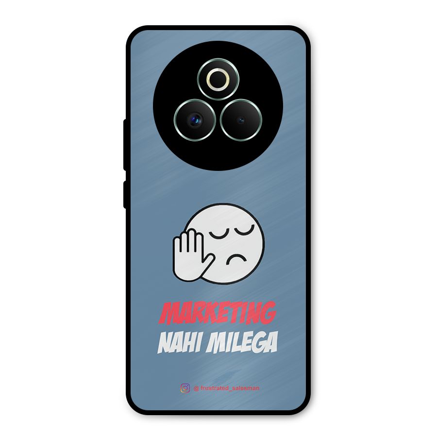 Marketing Nahi Milega SteelBlue Metal Back Case for Realme P3 Pro
