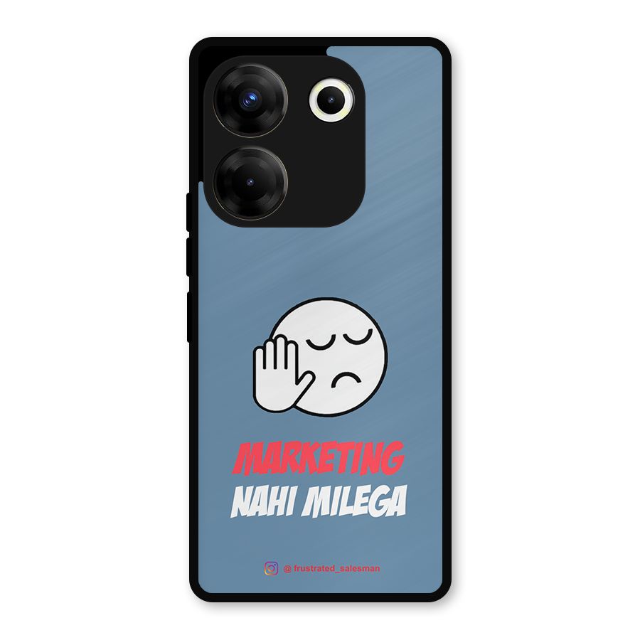 Marketing Nahi Milega SteelBlue Metal Back Case for Tecno Camon 20