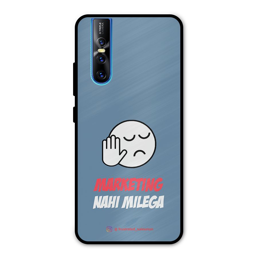 Marketing Nahi Milega SteelBlue Metal Back Case for Vivo V15 Pro