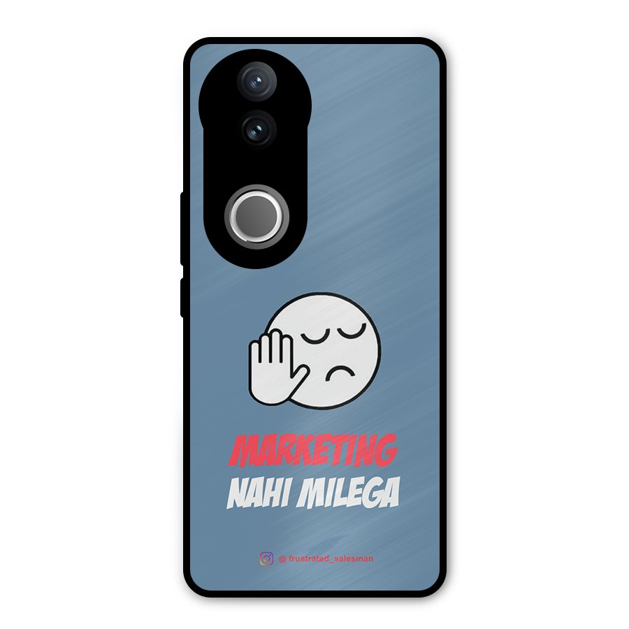 Marketing Nahi Milega SteelBlue Metal Back Case for Vivo V50e