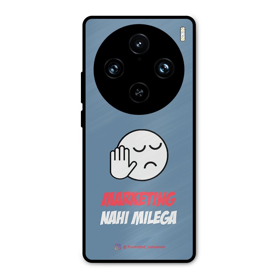 Marketing Nahi Milega SteelBlue Metal Back Case for Vivo X100 Pro