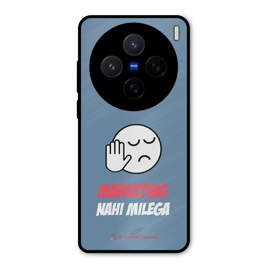 Marketing Nahi Milega SteelBlue Metal Back Case for Vivo X200