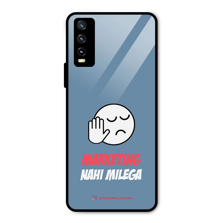 Marketing Nahi Milega SteelBlue Metal Back Case for Vivo Y20
