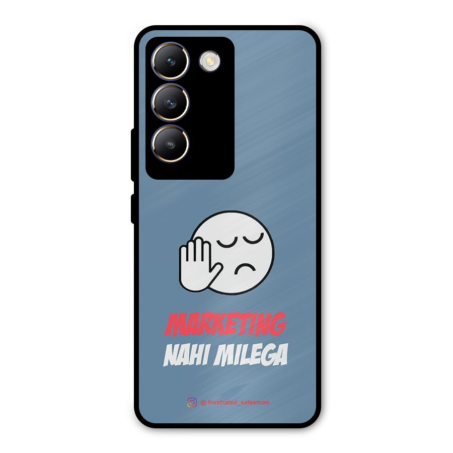 Marketing Nahi Milega SteelBlue Metal Back Case for Vivo Y200e