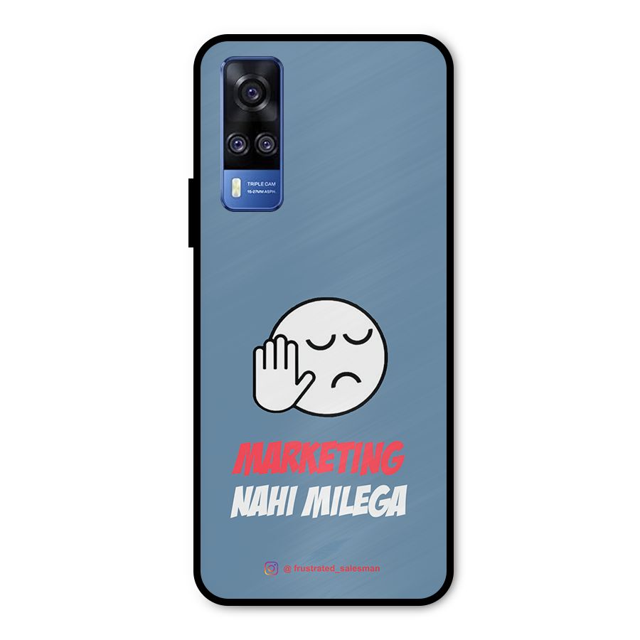 Marketing Nahi Milega SteelBlue Metal Back Case for Vivo Y31