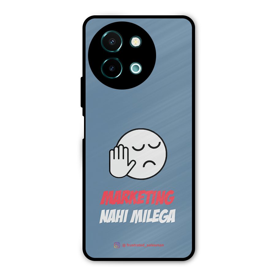 Marketing Nahi Milega SteelBlue Metal Back Case for Vivo Y58