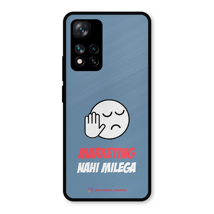Marketing Nahi Milega SteelBlue Metal Back Case for Xiaomi 11i Hypercharge 5G