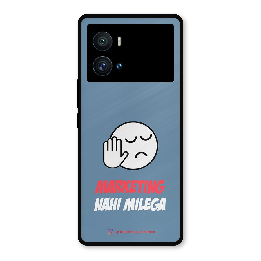 Marketing Nahi Milega SteelBlue Metal Back Case for iQOO 9 Pro