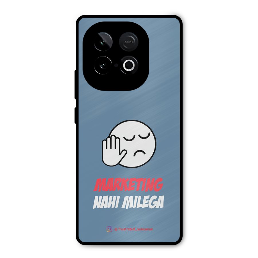 Marketing Nahi Milega SteelBlue Metal Back Case for iQOO Neo 10