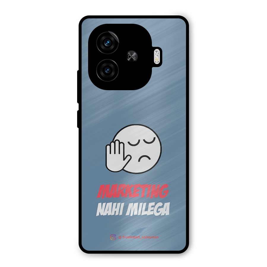 Marketing Nahi Milega SteelBlue Metal Back Case for iQOO Neo 10R