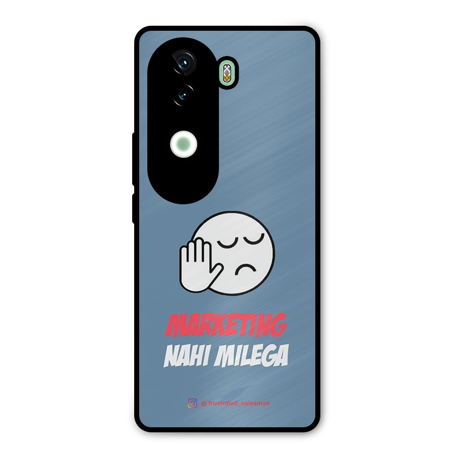 Marketing Nahi Milega SteelBlue Metal Back Case for iQOO Z9s