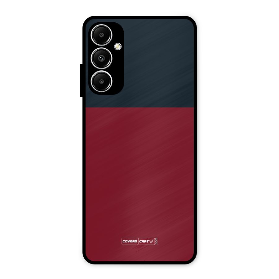 Maroon and Navy Blue Metal Back Case for Galaxy A05s