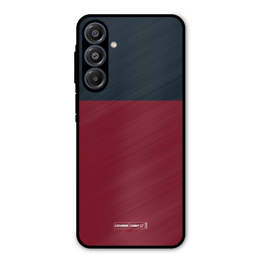 Maroon and Navy Blue Metal Back Case for Galaxy A16 5G
