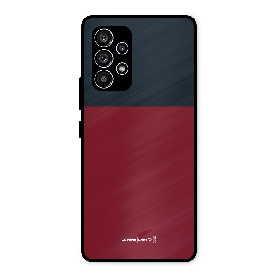 Maroon and Navy Blue Metal Back Case for Galaxy A53 5G