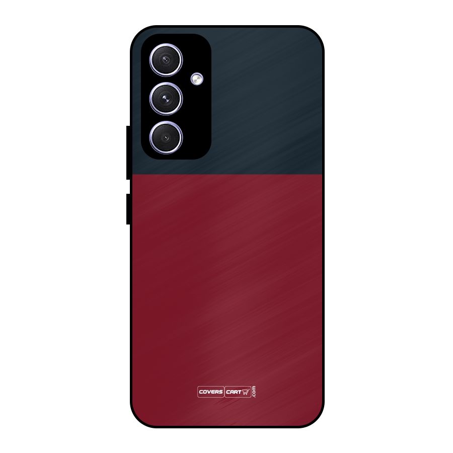 Maroon and Navy Blue Metal Back Case for Galaxy A54