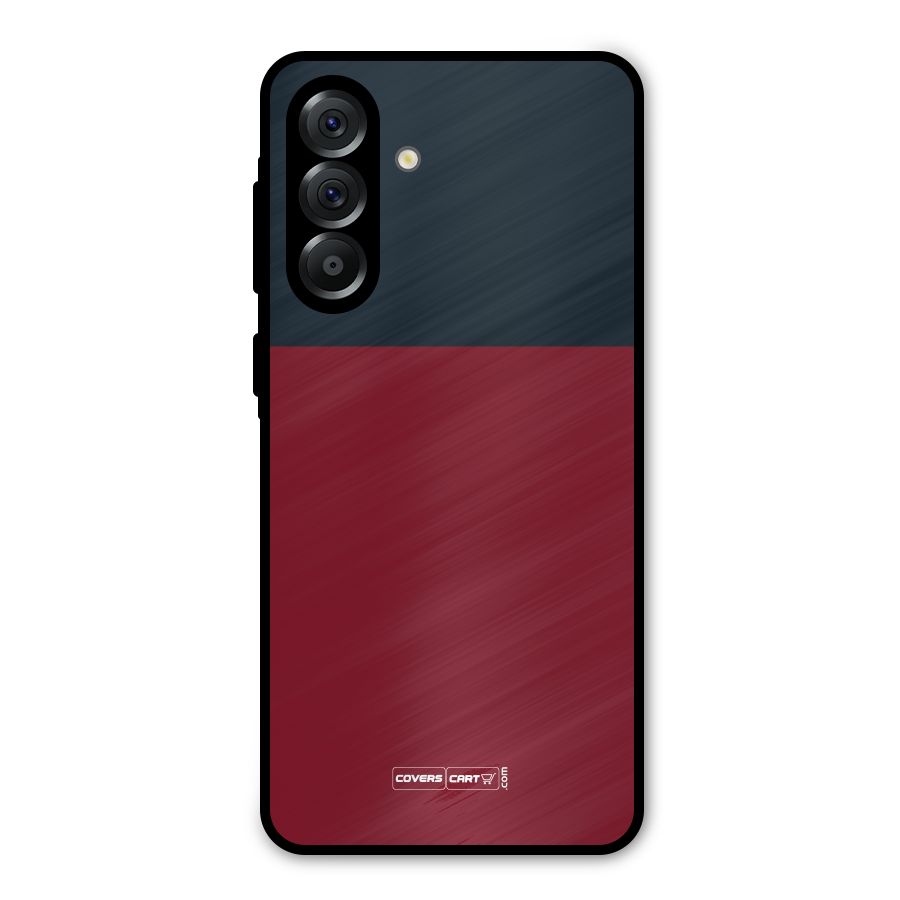 Maroon and Navy Blue Metal Back Case for Galaxy A56