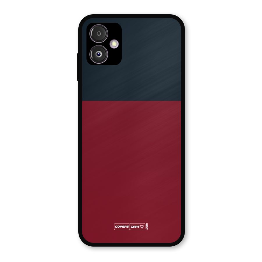 Maroon and Navy Blue Metal Back Case for Galaxy F14