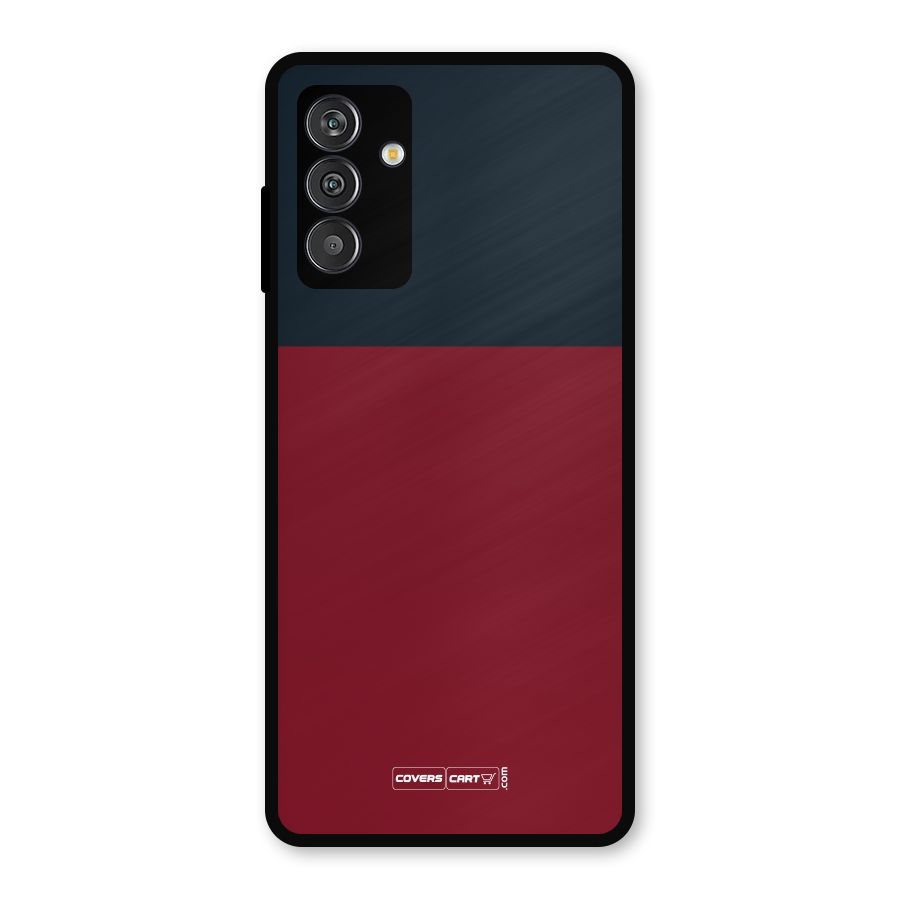 Maroon and Navy Blue Metal Back Case for Galaxy M14 5G