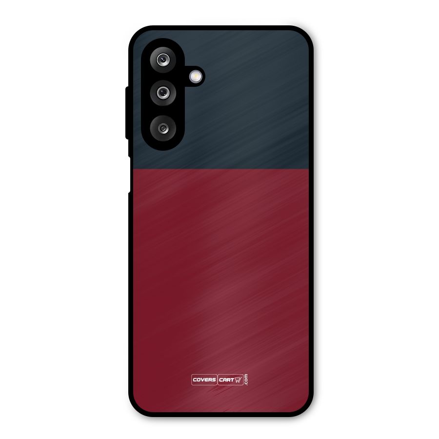 Maroon and Navy Blue Metal Back Case for Galaxy M36