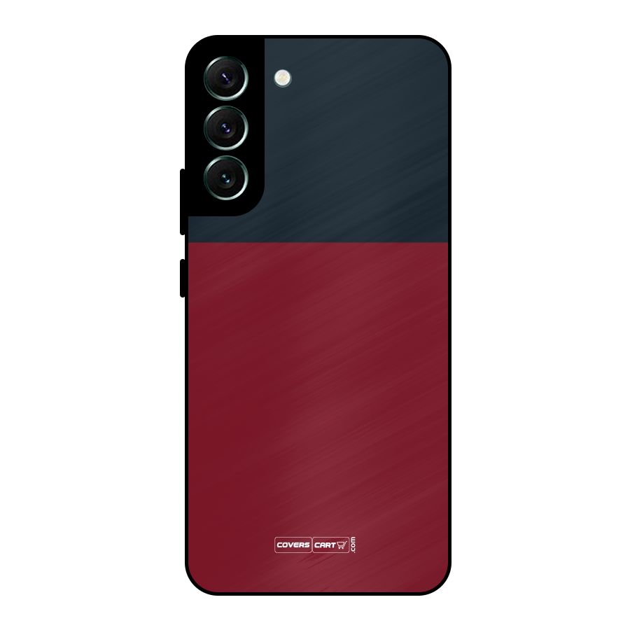 Maroon and Navy Blue Metal Back Case for Galaxy S22 Plus 5G