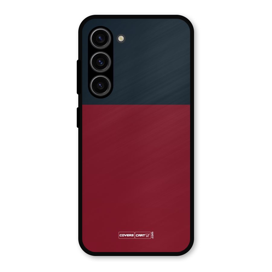 Maroon and Navy Blue Metal Back Case for Galaxy S23
