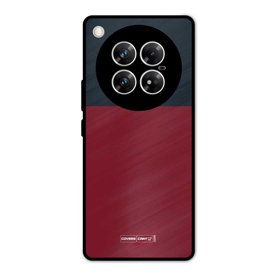 Maroon and Navy Blue Metal Back Case for Infinix Zero 40 5G