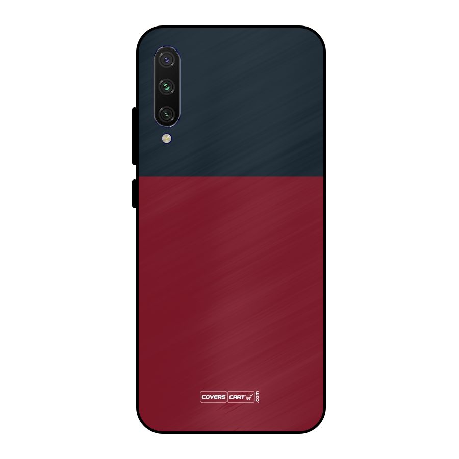Maroon and Navy Blue Metal Back Case for Mi A3