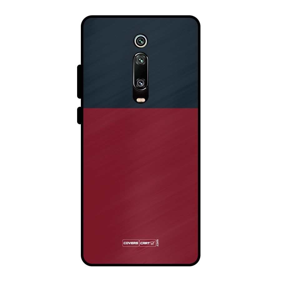 Maroon and Navy Blue Metal Back Case for Redmi K20 Pro
