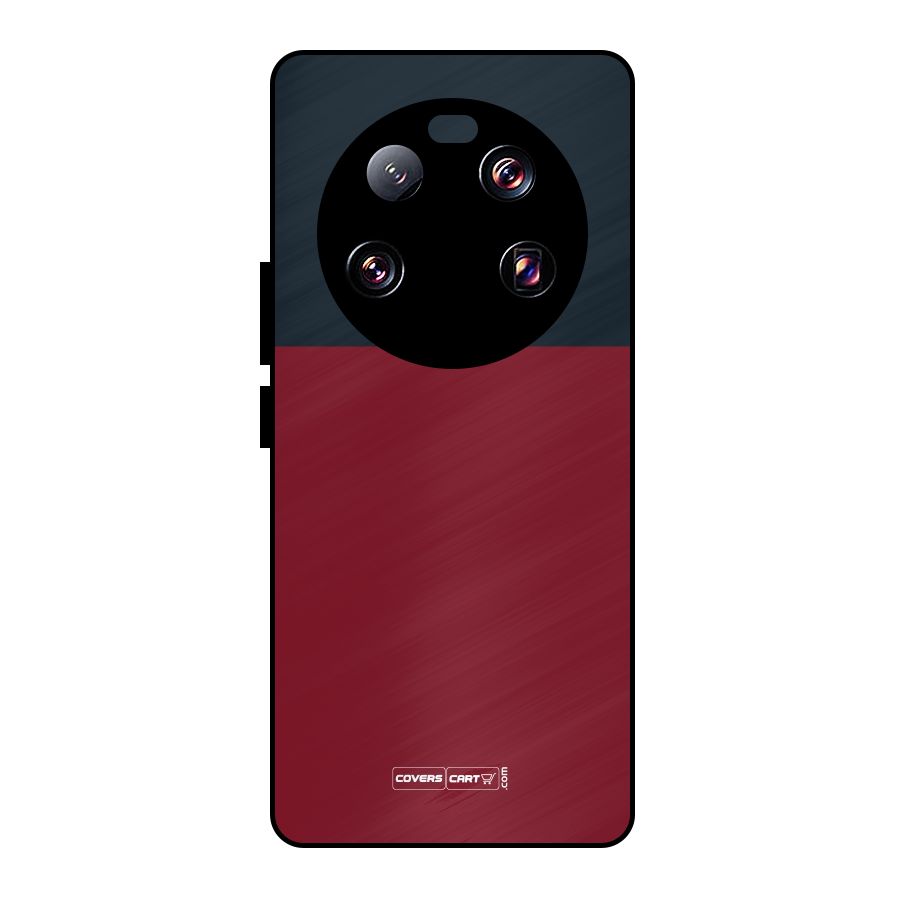 Maroon and Navy Blue Metal Back Case for Xiaomi 13 Ultra