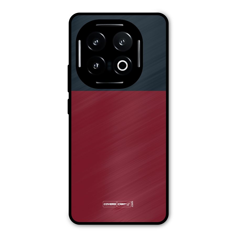 Maroon and Navy Blue Metal Back Case for iQOO 13