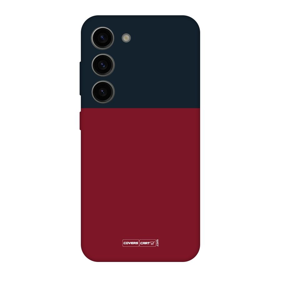 Maroon and Navy Blue Original Polycarbonate Back Case for Galaxy S23