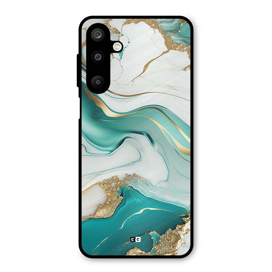 Marvelous Marble Metal Back Case for Galaxy M16