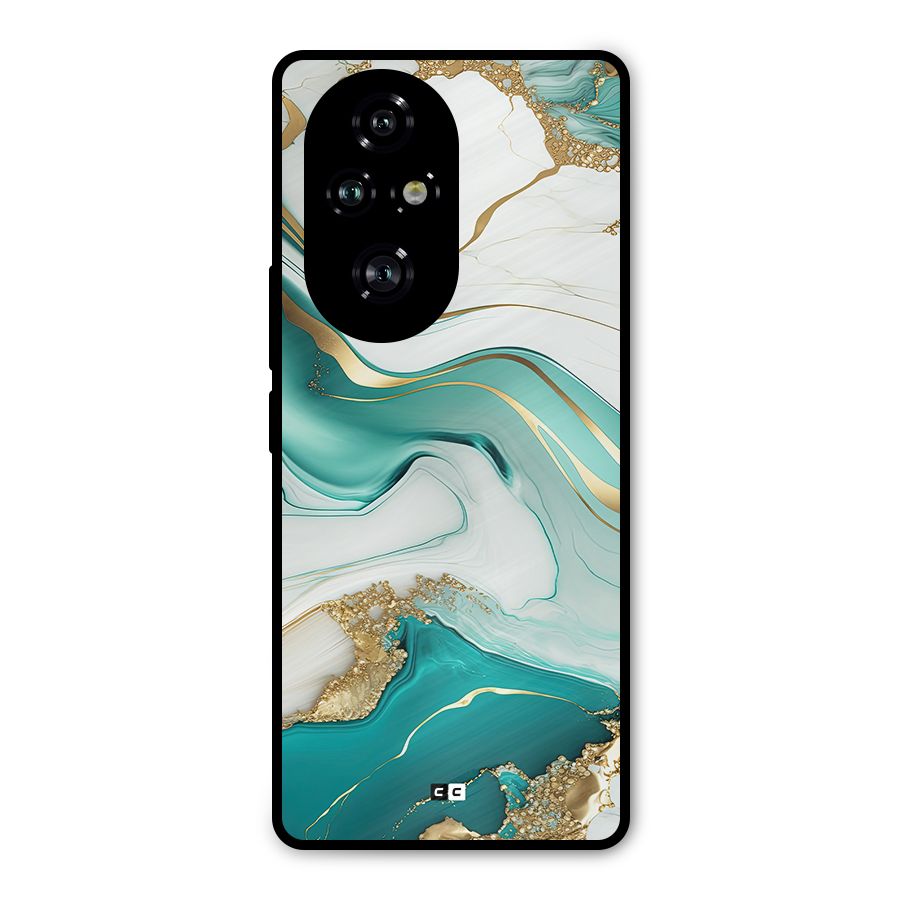 Marvelous Marble Metal Back Case for Honor 200 Pro