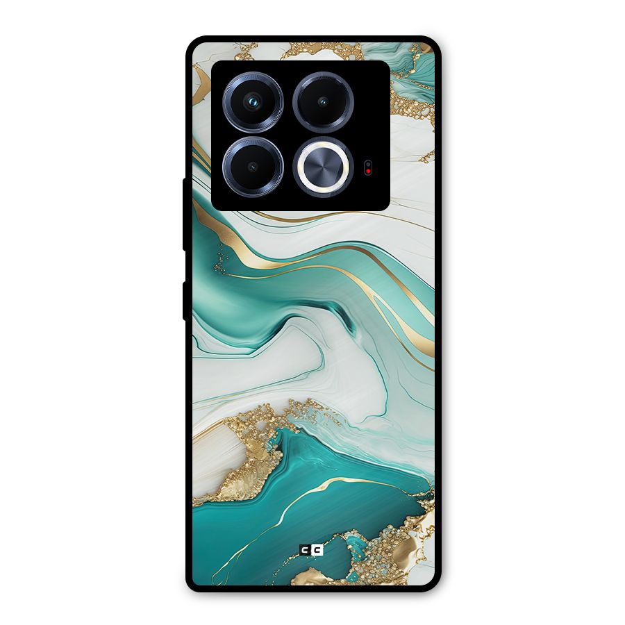 Marvelous Marble Metal Back Case for Infinix Note 40 5G