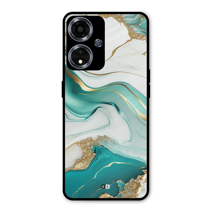 Marvelous Marble Metal Back Case for Oppo A59