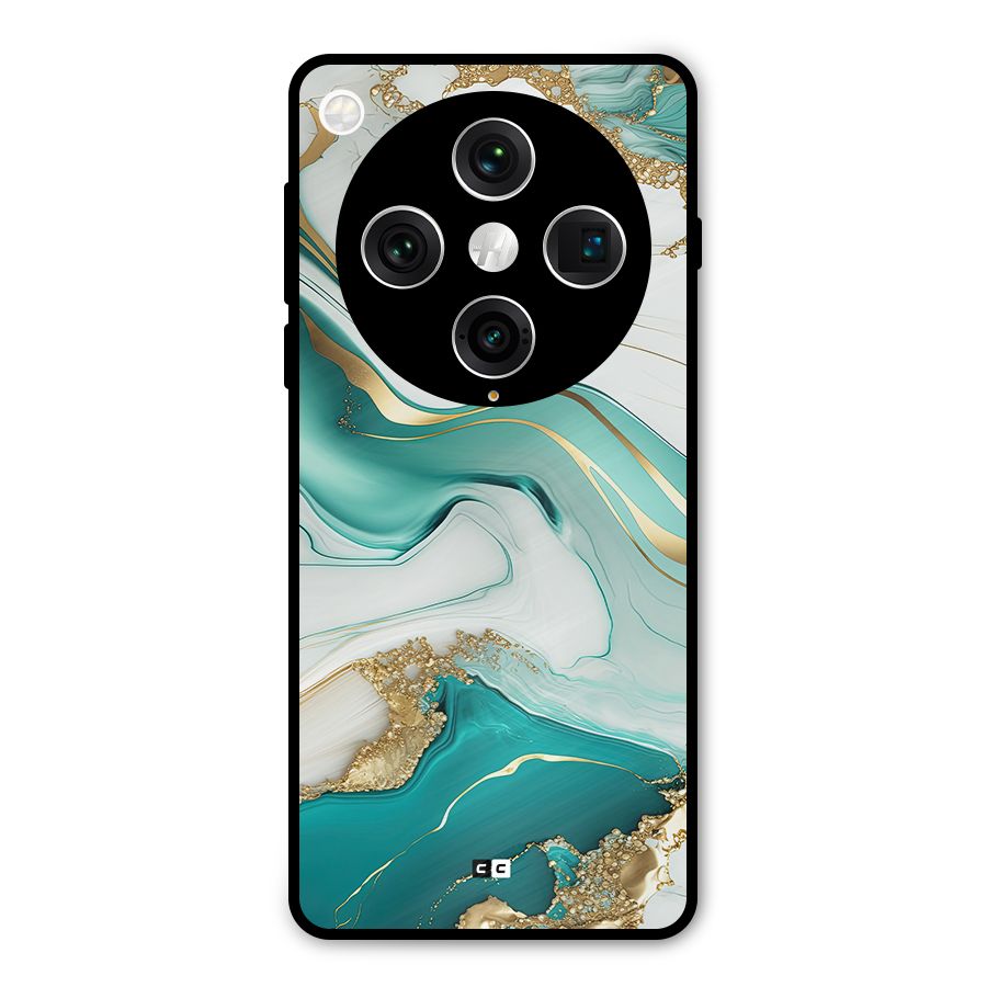 Marvelous Marble Metal Back Case for Oppo Find X8 Pro