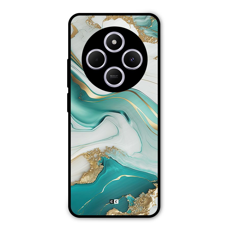 Marvelous Marble Metal Back Case for Poco M7