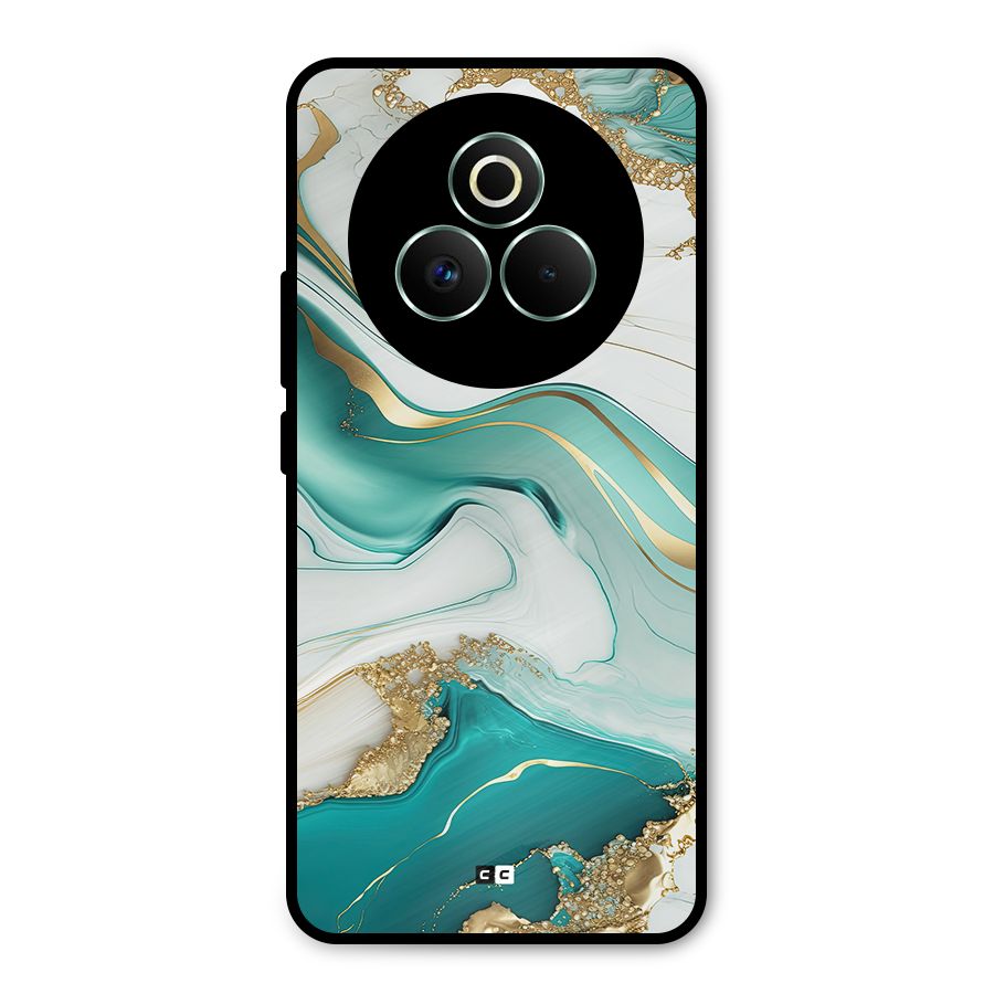 Marvelous Marble Metal Back Case for Realme P3 Pro