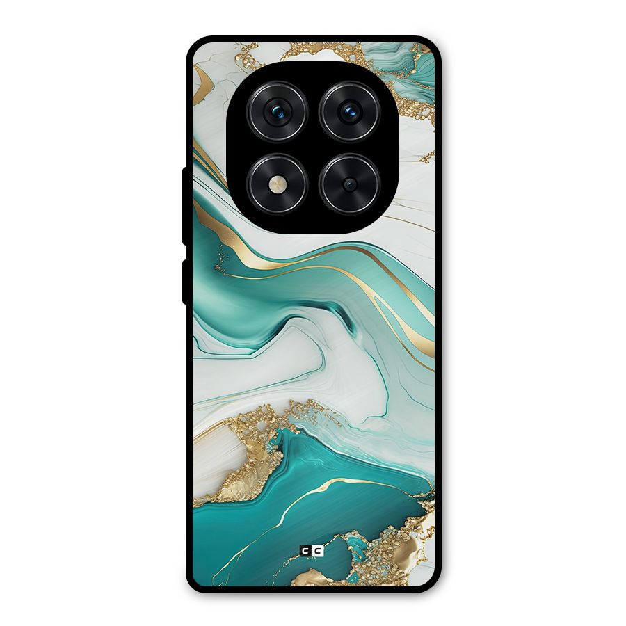 Marvelous Marble Metal Back Case for Redmi Note 14 Pro 5G