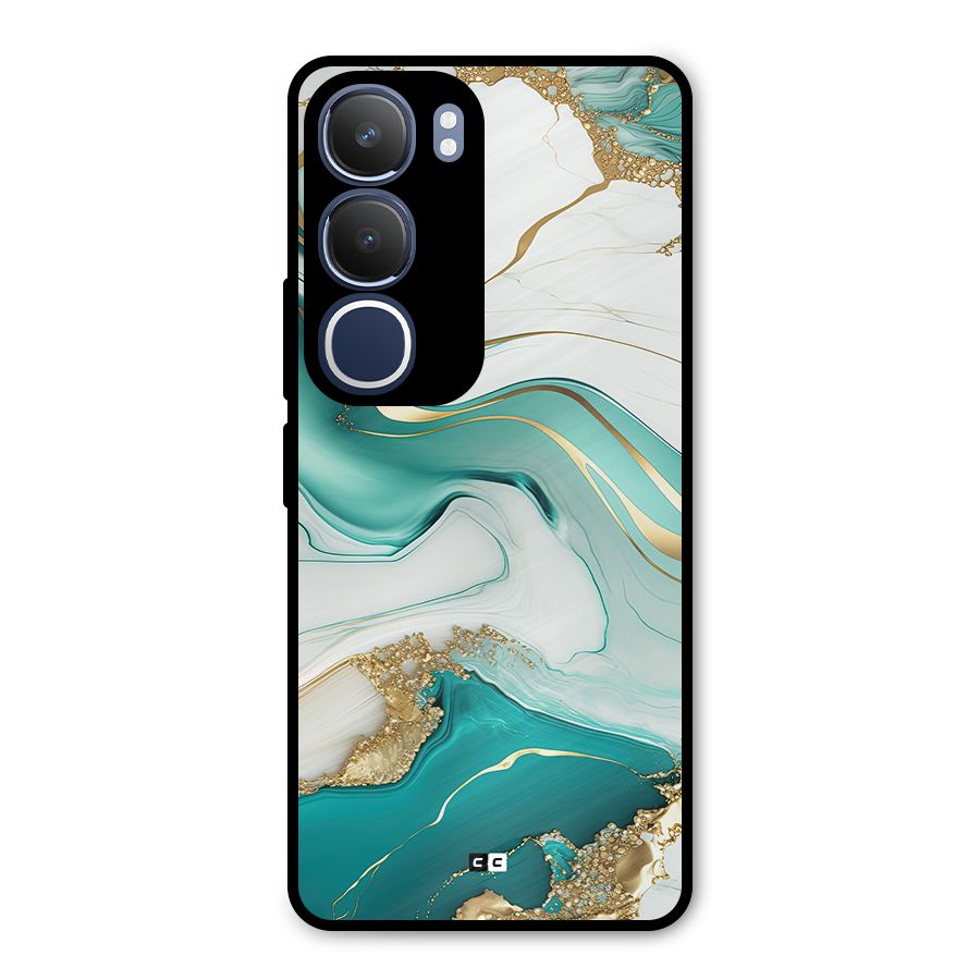 Marvelous Marble Metal Back Case for Vivo Y29