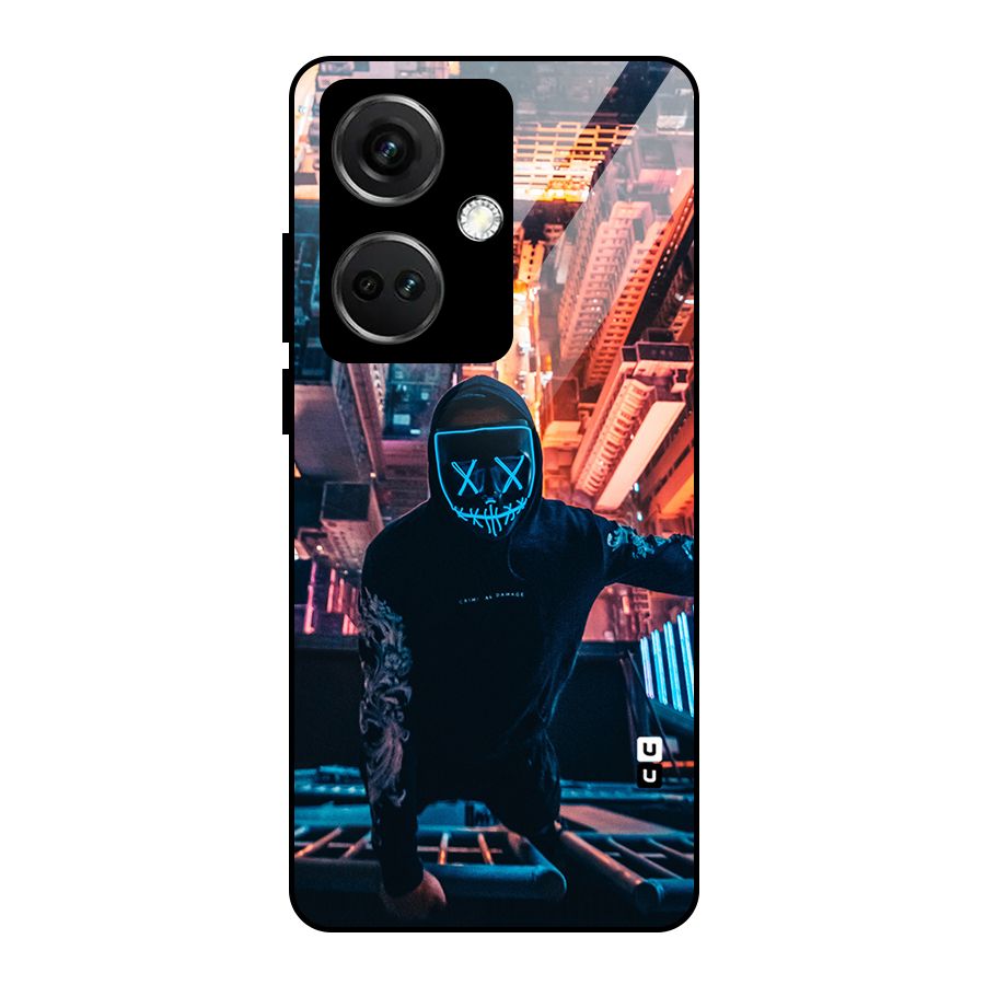 Mask Guy Climbing Building Glass Back Case for OnePlus Nord CE 3 5G