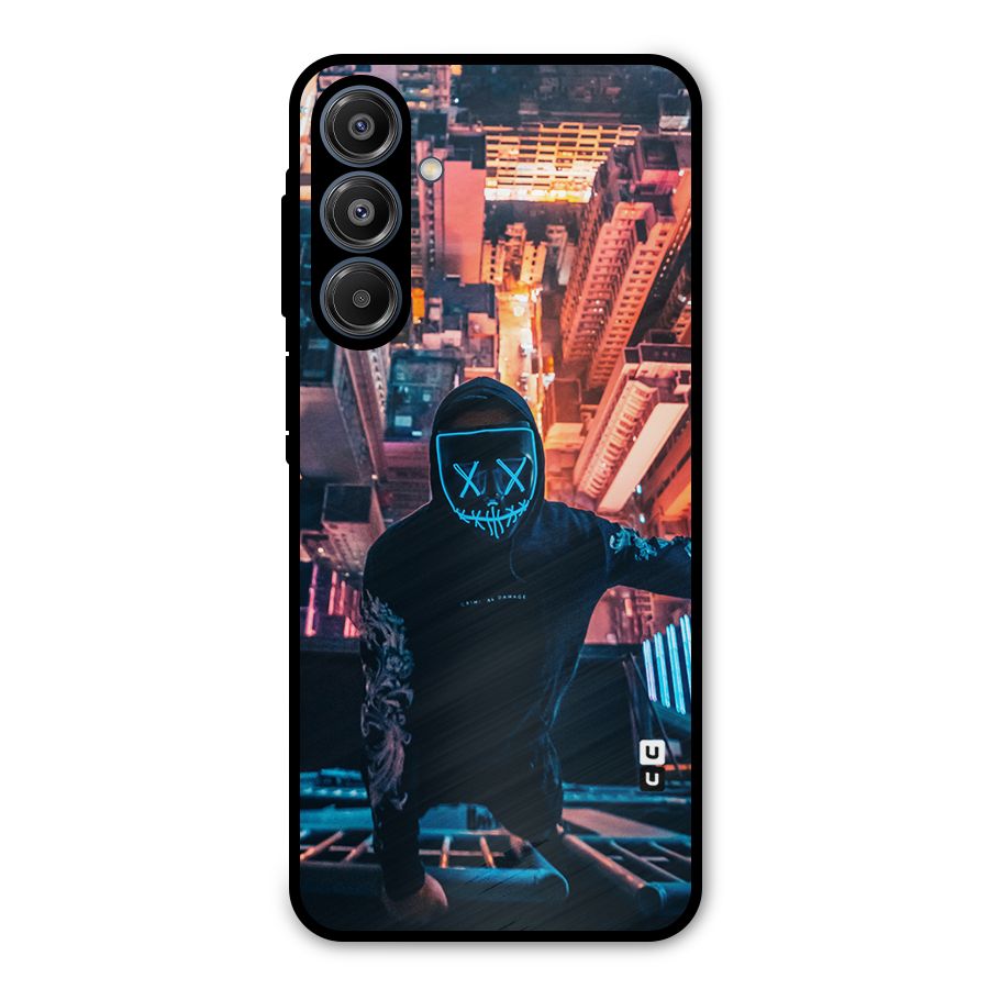 Mask Guy Climbing Building Metal Back Case for Galaxy A16 5G