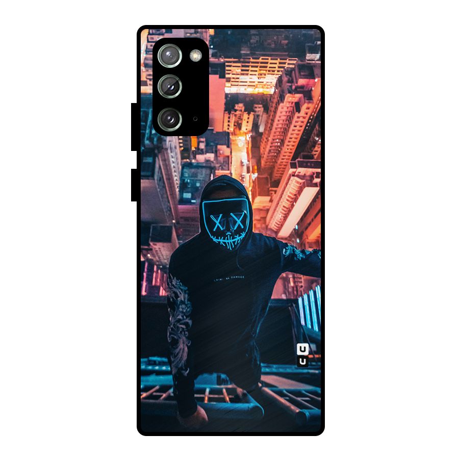 Mask Guy Climbing Building Metal Back Case for Galaxy Note 20