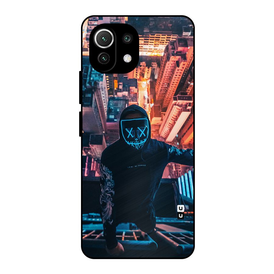 Mask Guy Climbing Building Metal Back Case for Mi 11 Lite NE 5G